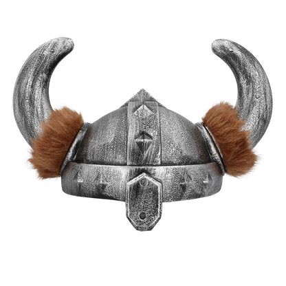 Casque de Viking avec Cornes Marron - Accessoire Déguisement