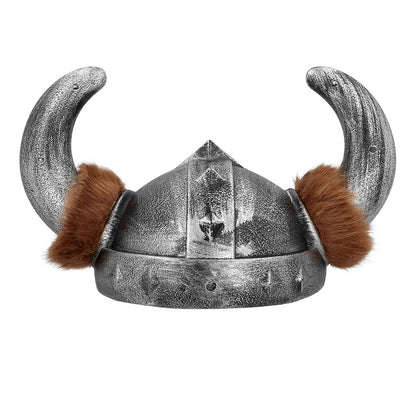 Casque de Viking avec Cornes Marron - Accessoire Déguisement
