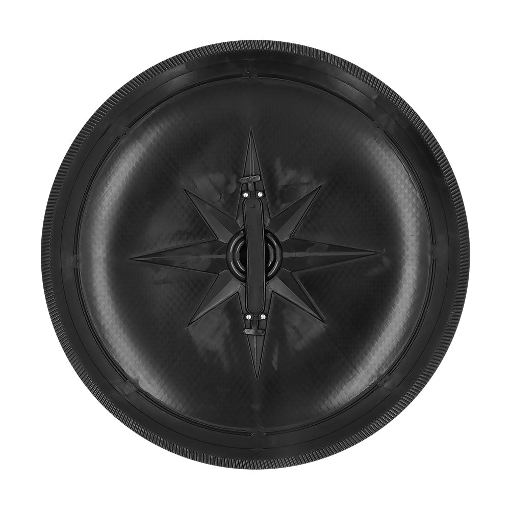 Bouclier Héros 8 Pointes Blanc & Noir - Accessoire Déguisement