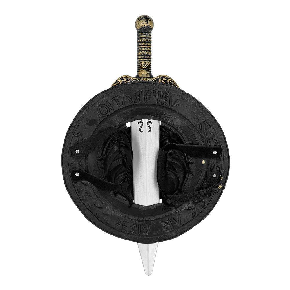 Épée et Bouclier Médiéval Doré - Accessoires de Combat Fantasy