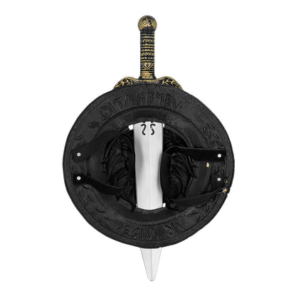 Épée et Bouclier Médiéval Doré - Accessoires de Combat Fantasy