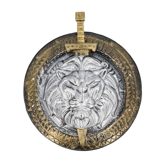 Set Guerrier Médiéval - Bouclier Lion & Épée Dorés