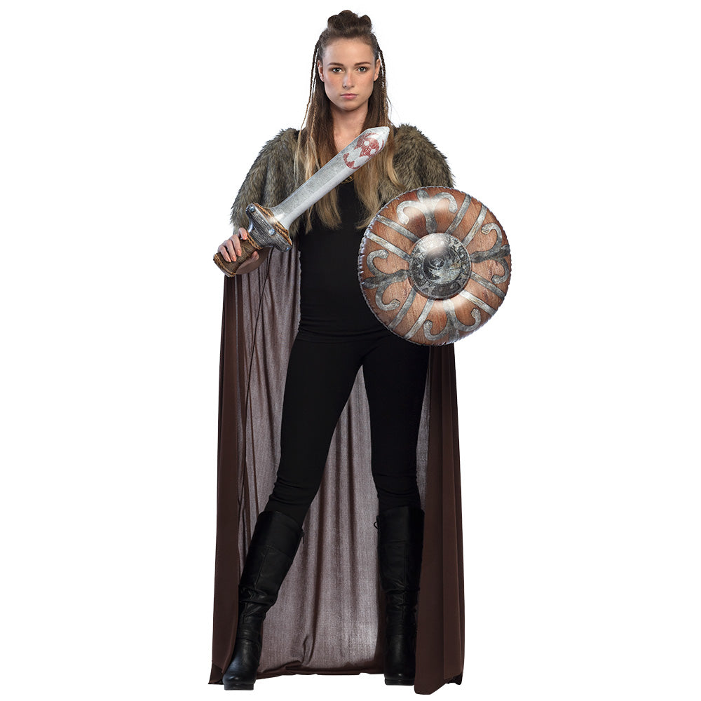 Ensemble Guerrier Viking avec Épée, Bouclier et Cape