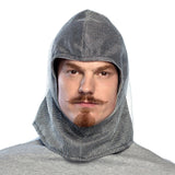 Cagoule Chevalier Médiéval Grise - Couvre-Chef Guerrier