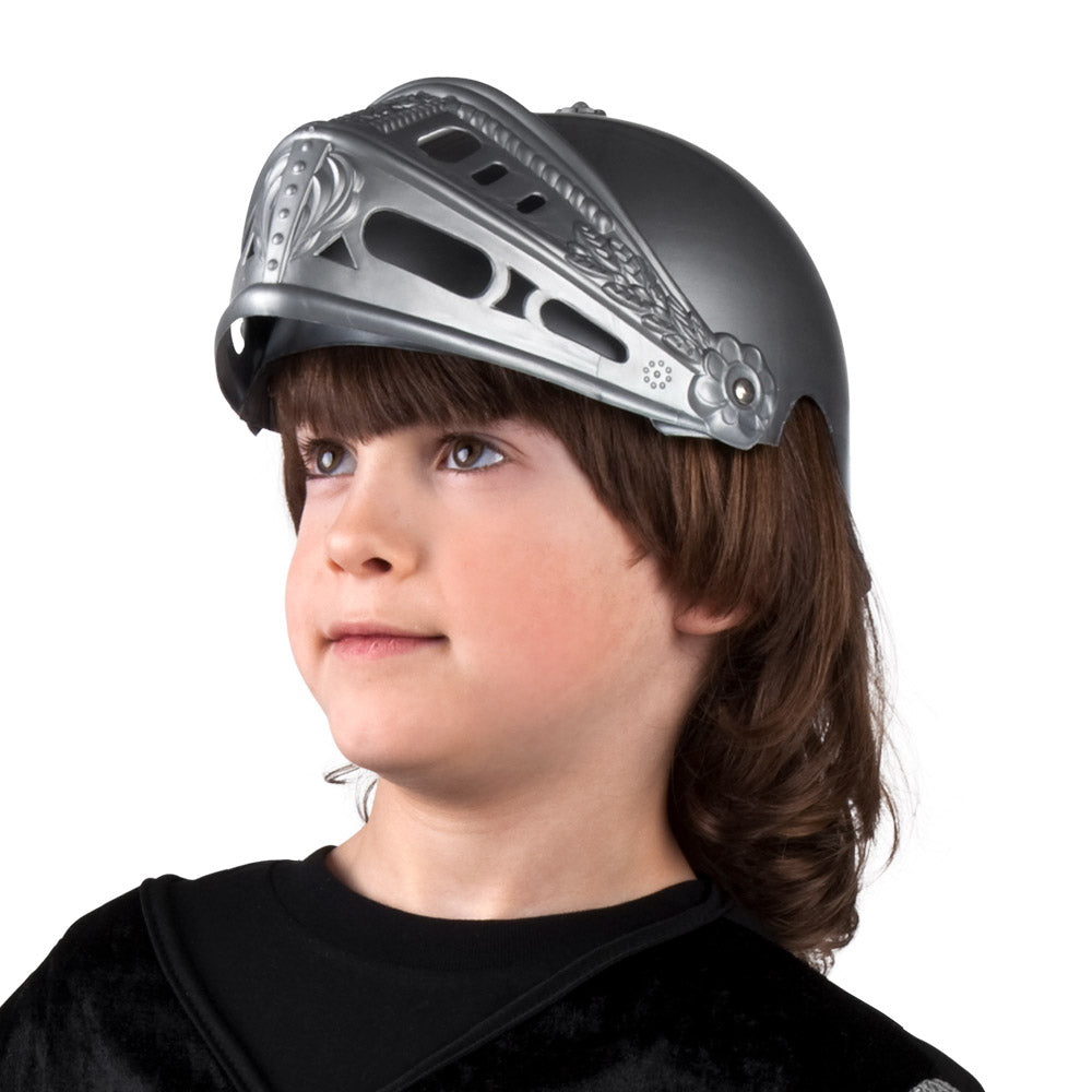Casque Guerrier Médiéval Enfant - Heaume Chevalier Argent