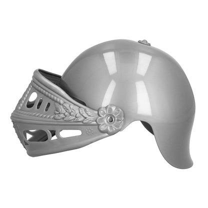 Casque Guerrier Médiéval Enfant - Heaume Chevalier Argent