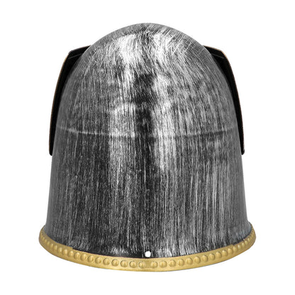Casque Chevalier Médiéval Noir et Or - Déguisement Adulte