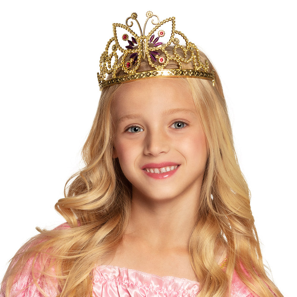 Couronnes de Princesse Dorées - 6 Modèles Assortis pour Enfants