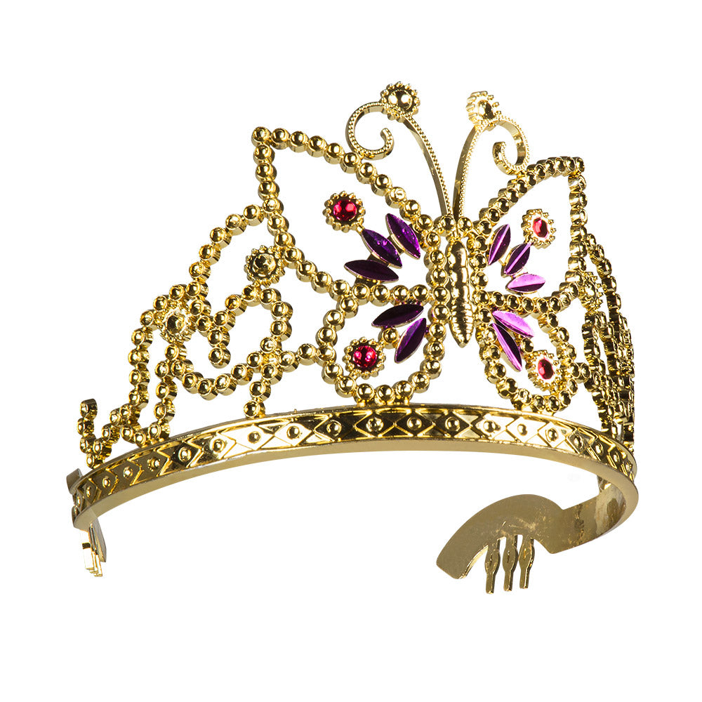 Couronnes de Princesse Dorées - 6 Modèles Assortis pour Enfants