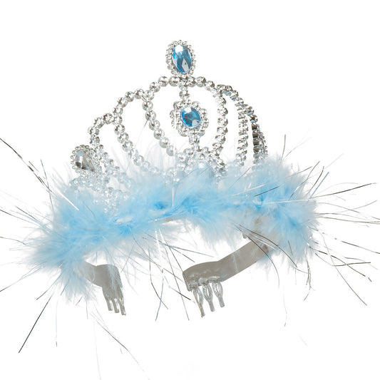 Couronne Elsa Reine des Neiges Tiare Bleue Enfant