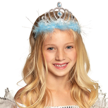 Couronne Elsa Reine des Neiges Tiare Bleue Enfant