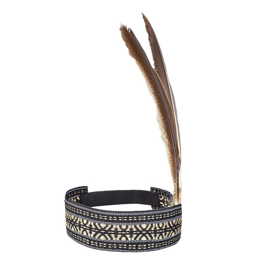 Bandeau Indien avec Plumes - Accessoire Déguisement Cowboy