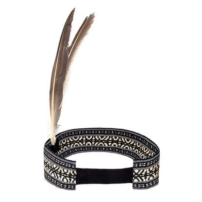 Bandeau Indien avec Plumes - Accessoire Déguisement Cowboy