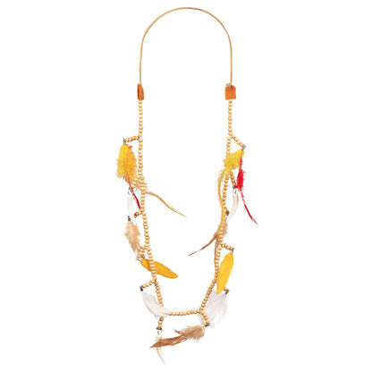Ensemble Déguisement Indienne Femme - Accessoires Plumes et Perles