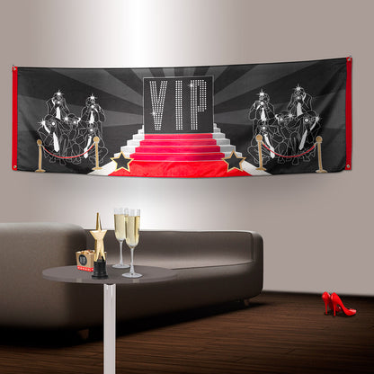 Bannière VIP Hollywood - Décoration Tapis Rouge Événement