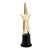 Trophée Étoile Dorée avec Socle Noir - Récompense Prestige
