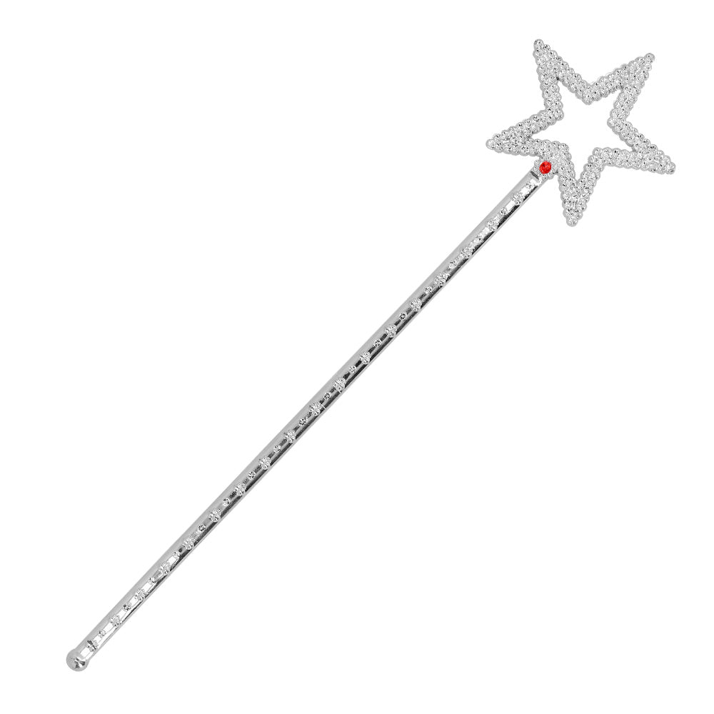 Tiare Princesse Strass avec Baguette Magique - Costume Enfant