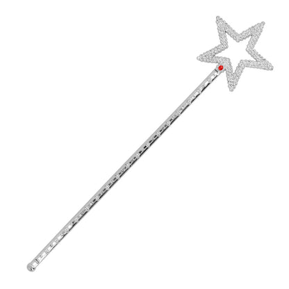Tiare Princesse Strass avec Baguette Magique - Costume Enfant