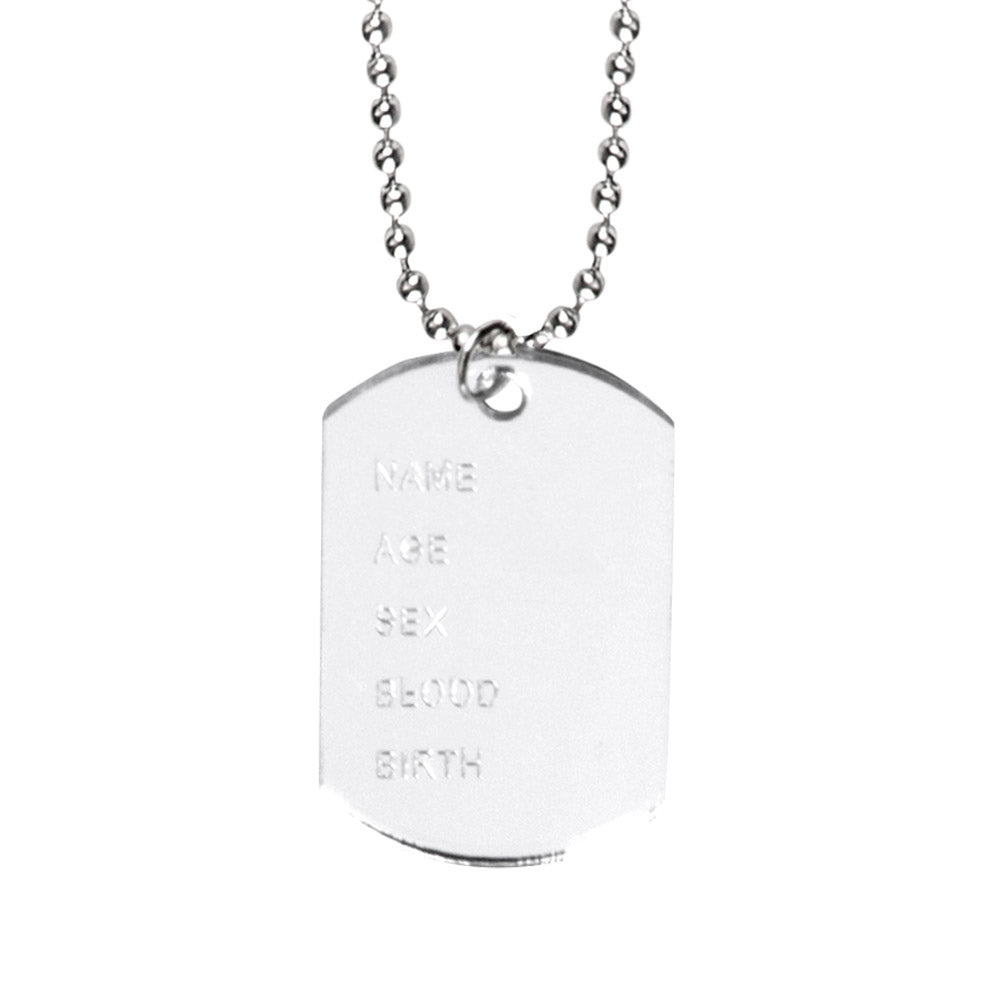 Collier Plaque Militaire Gravée Personnalisable - Accessoire