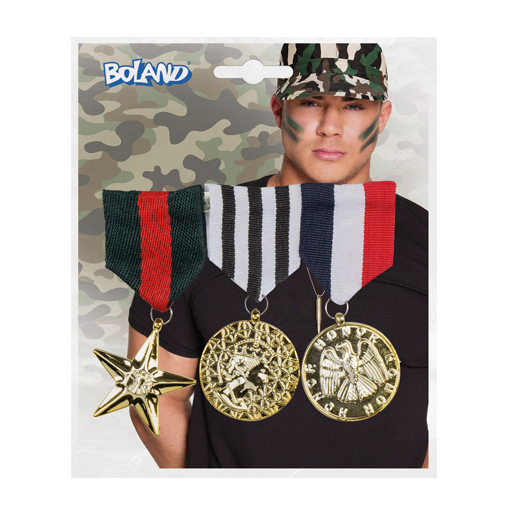 Médailles Militaires Dorées - Set 3 Décorations Ruban