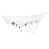 Filet de Pêche Décoration Nautique avec Accessoires Marins