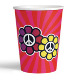 Gobelet Peace & Love Hippie - Accessoire Fête Années 70