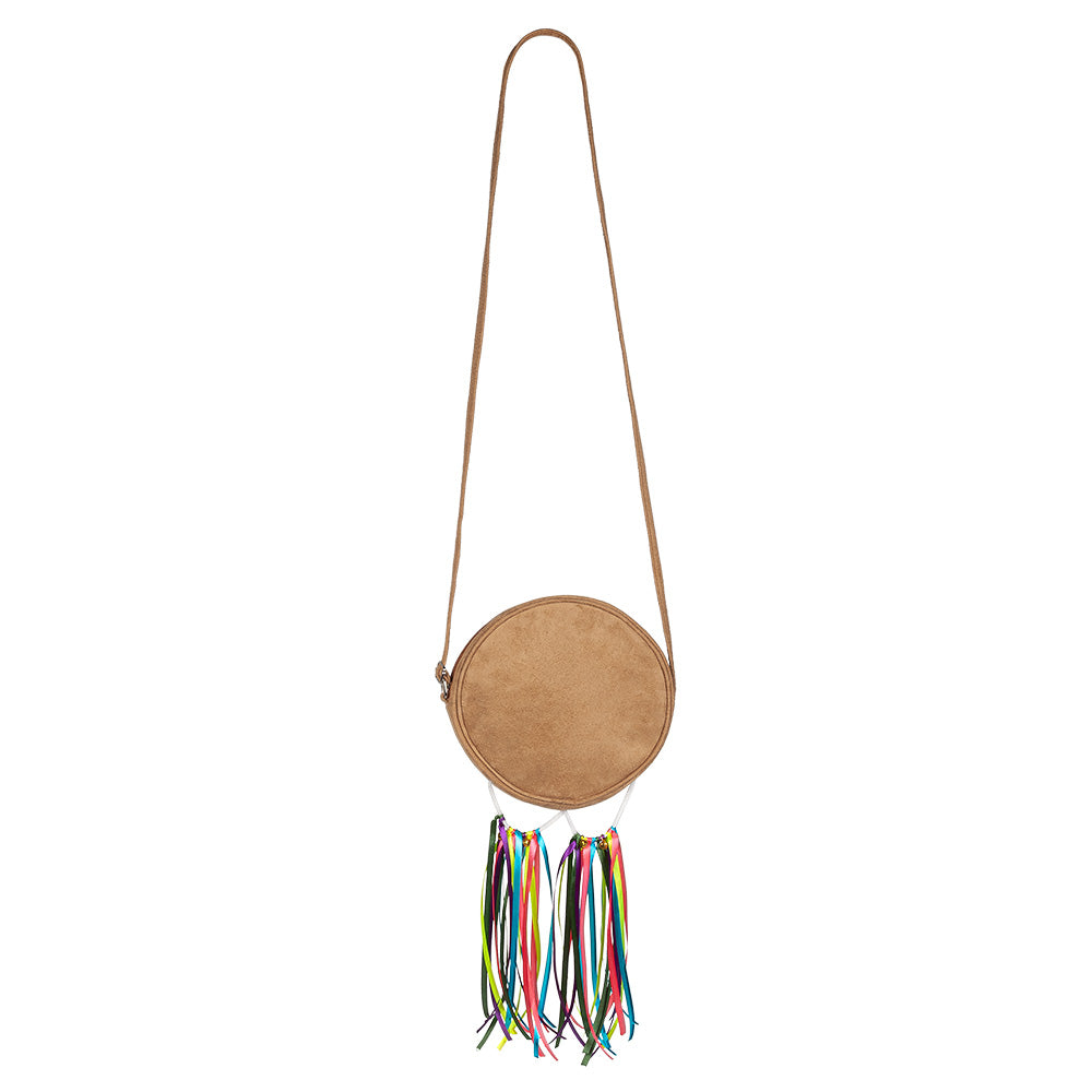 Sac Bandoulière Hippie Peace & Love avec Franges Colorées