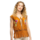 Gilet Hippie Peace and Love - Déguisement Années 70