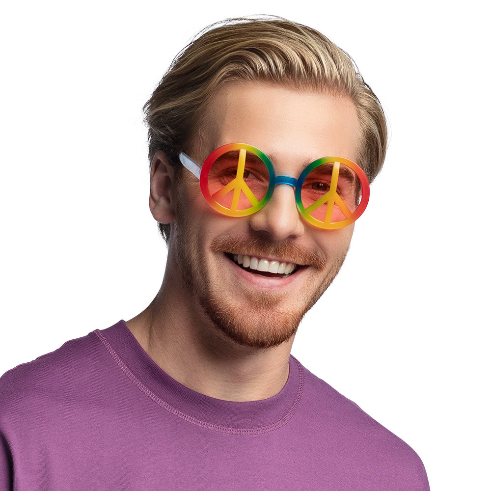 Lunettes Peace and Love Arc-en-Ciel - Accessoire Années 70
