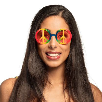 Lunettes Peace and Love Arc-en-Ciel - Accessoire Années 70
