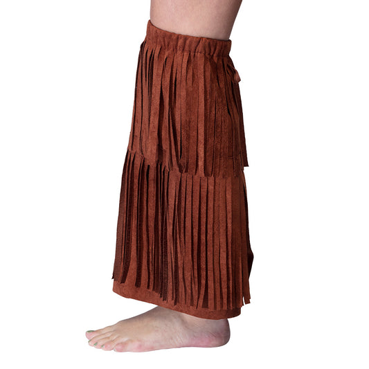 Jambières à Franges Marron Hippie - Accessoire Déguisement Années 70