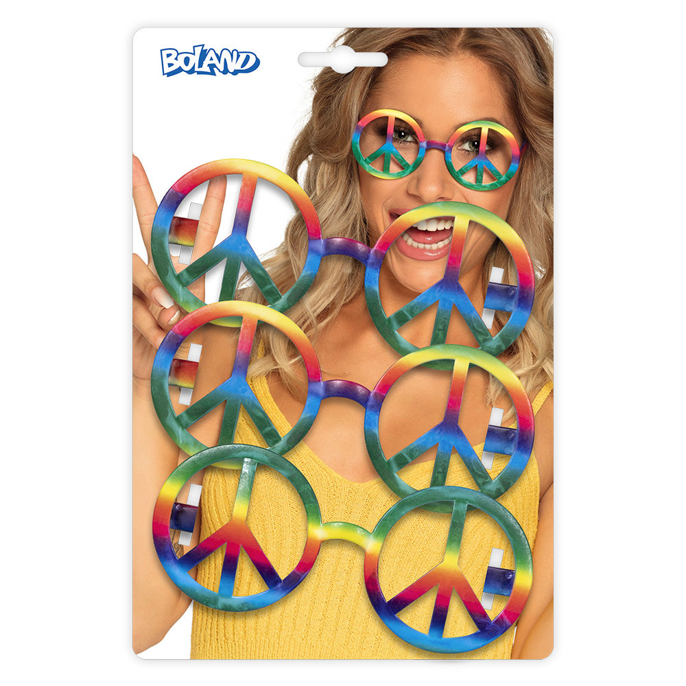Lunettes Peace & Love Rainbow - Symbole Paix Multicolore