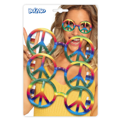 Lunettes Peace & Love Rainbow - Symbole Paix Multicolore