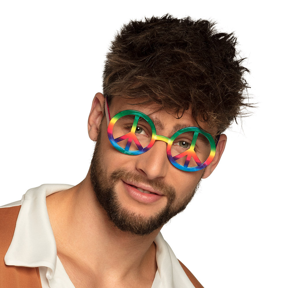 Lunettes Peace & Love Rainbow - Symbole Paix Multicolore