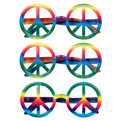 Lunettes Peace & Love Rainbow - Symbole Paix Multicolore