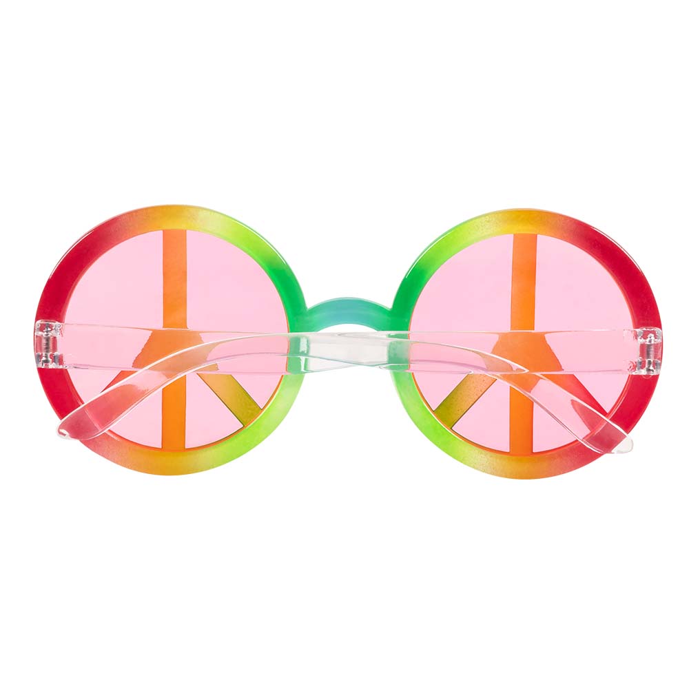 Lunettes Peace and Love Hippie Multicolores avec Bandeau