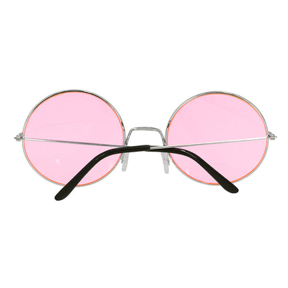 Lunettes Rondes Roses Années 70 - Accessoire Disco Rétro