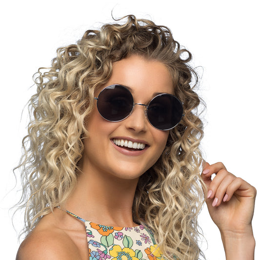 Lunettes Rondes Teintées - Accessoire Rétro Années 70