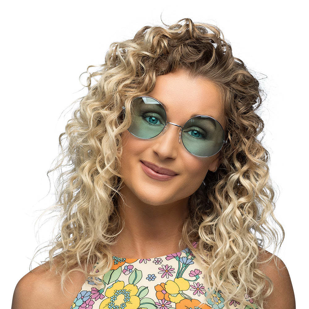 Lunettes Rondes Teintées Vert Menthe - Accessoire Rétro Années 70