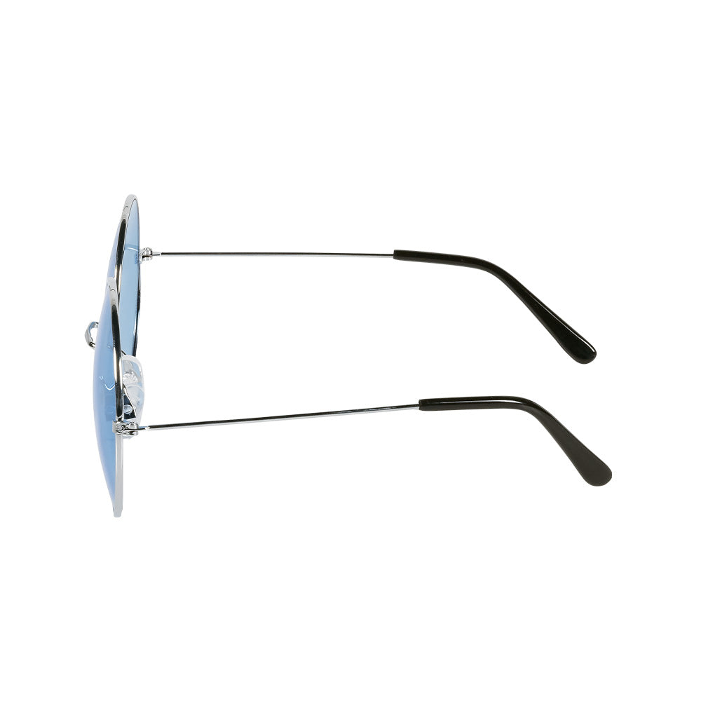 Lunettes Rondes Teintées Bleu Vintage - Accessoire Rétro