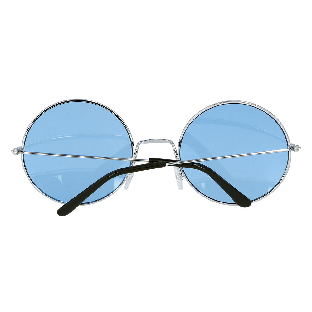 Lunettes Rondes Teintées Bleu Vintage - Accessoire Rétro