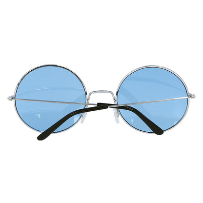 Lunettes Rondes Teintées Bleu Vintage - Accessoire Rétro