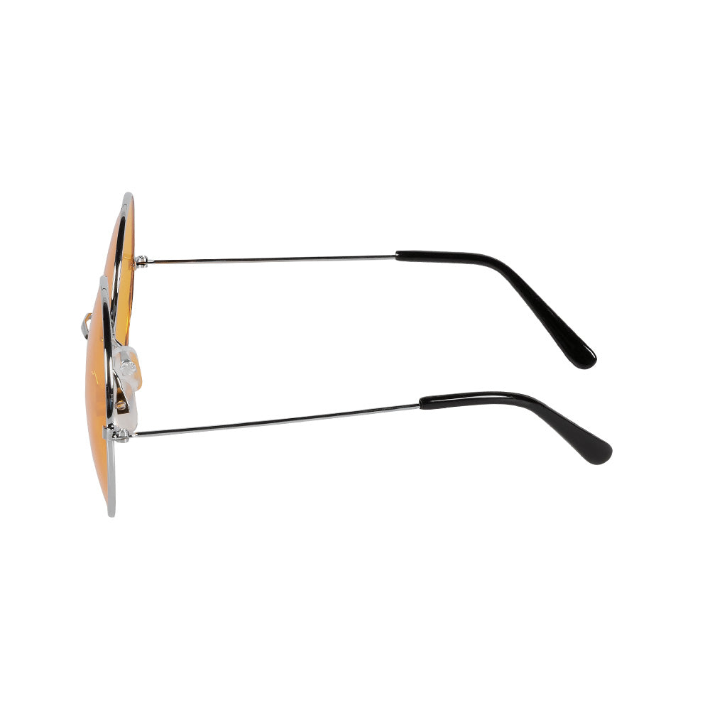 Lunettes Rondes Teintées Orange - Accessoire Rétro Années 70