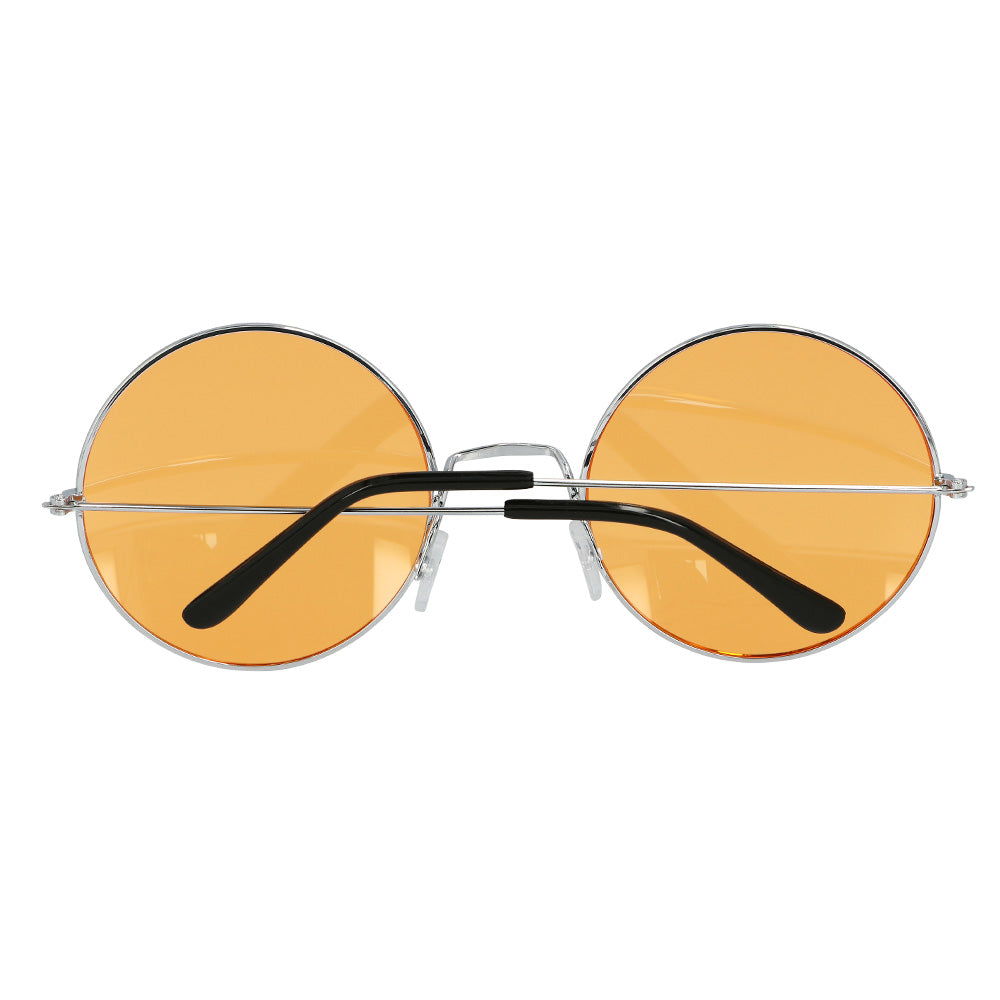 Lunettes Rondes Teintées Orange - Accessoire Rétro Années 70
