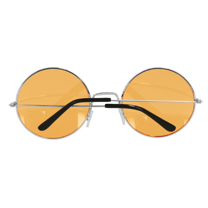 Lunettes Rondes Teintées Orange - Accessoire Rétro Années 70