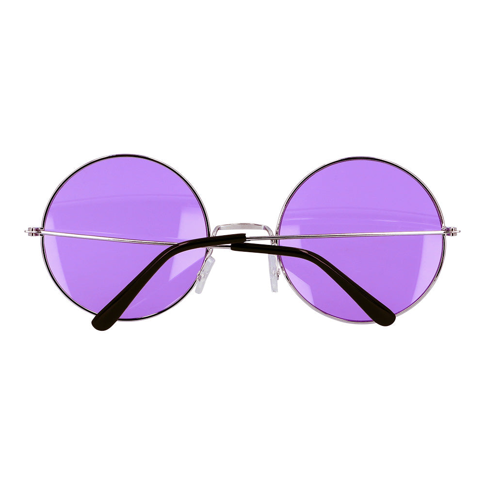 Lunettes Rondes Teintées Violet - Accessoire Fête Années 70
