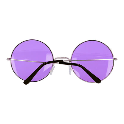 Lunettes Rondes Teintées Violet - Accessoire Fête Années 70