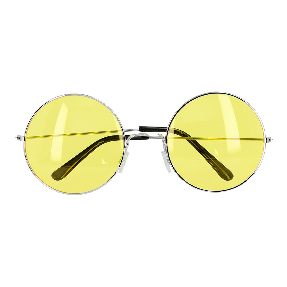 Lunettes Rondes Jaunes Années 70 - Accessoire Vintage Rétro