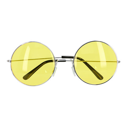 Lunettes Rondes Jaunes Années 70 - Accessoire Vintage Rétro