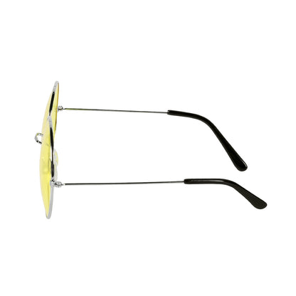 Lunettes Rondes Jaunes Années 70 - Accessoire Vintage Rétro